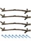 bronze branch-shaped drawer handles, branch-shaped cabinet door handles, zinc alloy handles, home furniture replacement parts