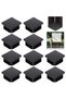 20 30x30mm square tube plugs, Black plastic caps, suitable for furniture/chair/table legs, Sturdy and non-slip, Furniture leg protectors, DIY...