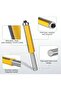 4-piece flush trimming end mill set, 8mm shank diameter, woodworking end mills for countersunk cutters, used for precision milling and grooving. - 3