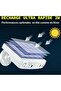 Adjustable waterproof solar - powered outdoor light with motion sensor - high - quality fast - charging panel - 4 cool white COB LED beads, 500... - 2