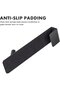 Drill-free shower hooks, 4 door hooks for shower wall, bathroom (17-8cm black), Stainless Steel hanging towel hooks - 6