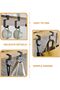 Four portable desktop hooks, suitable for students and offices, require no nails and can be used to hang handbags, wallets, headphones, and backpacks. - 4