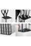 2-in-1 Stainless Steel Knife Holder, Knife Block, Cutlery Box, Kitchen Storage Set, Scissors Holder, Knife Holder (Knife Not Included) (Black) - 3