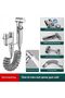 Household stainless steel toilet, handheld bidet, dual outlets, angle valve, pressurized nozzle, flushing device - 2