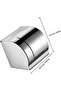 Bathroom wall-mounted toilet paper holder, 304 stainless steel, no-drill roll holder, silver practical tissue box, suitable for home and hotel use. - 2