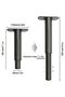 Bed legs, slatted bed frame legs, 2-piece adjustable metal leg set, very sturdy, suitable for general slatted bed frames, made of metal, also... - 2