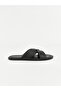 Lcw Steps Black Cross-Strapped Men's Slippers - 3
