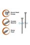 Galvanised Round Wire Head Nails, Bulk Box (5 KG, 4 INCH) - 3