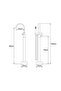 Floor Mixer Bano Chrome Inclined - 4