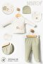 100% Cotton Fairy Tale Train Patterned 5 Piece Newborn Hospital Release Bodysuit Set 0-3 Months 50-56 cm Y