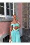 Women's Madonna Collar Strap Buckle Blouse Skirt Double Tulle Suit - 5
