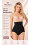 Women's Seamless Gathering Laser Cut High Waist Non-Marking Panties Corset - 7