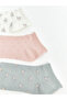 Alita City Lcw Dream Ecru Patterned 5-Piece Pack Women's Booties Socks with a Difference - 2