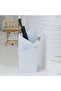 Nordic Creative Floor-Standing Rectangular Metal Umbrella Stand Rack (White) - 4