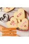 12-Pack Stainless Steel Cookie Cutter Set, Heart Star Flower Circle Dessert Molds in 3 Sizes for Home Baking - 3