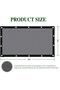Perforated shade sail - Garden shade net - 2 x 3 meters - Sun protection - for greenhouses, patios, plants, chicken coops - Windproof - Permeable - 3
