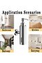 Soap dispenser - 280ml/9.47oz refillable shower soap dispenser - Wall-Mount - SS - w/pump - For Bathroom & Kitchen use - chrome plated - 7