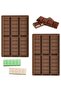 2-piece silicone chocolate mold, BPA chocolate, chocolate bar mold, jelly, gummy candy, non-stick silicone