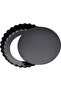 8-Piece 4-Inch Carbon Steel Round Egg Tart Pans Black Removable Base Mold - 3