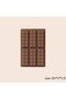 2-Pack Brown 26x17x1.5 cm Silicone Chocolate Disc Mold Set - 2