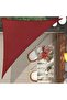 Triangular Shade Cloth (3x4x5m) - Opaque 95% UV Protection Outdoor Patio Awning Canopy with Fixed Ropes (Rust Red) - 2