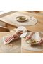 Set of 6 oval braided placemats (30.5 x 45.7 cm) for dining tables – Naturally woven, heat-resistant placemats (oval beige) - 4