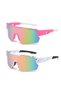 Two-pack of polarized sports sunglasses for men and women, cycling glasses with UV400 protection, for running, cycling, fishing, driving, golf
