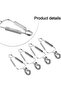 4 Stainless Steel Snail Clip Set for Kitchen Use - 2