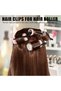 30 pieces of 8.5cm metal hair clips with holes, black hair clips for styling, parting, dyeing, curling, and duckbill hair clips. - 5