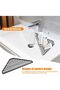 Sink Drain Rack, Roll-up Dish Rack, Triangular Corner Rack, Integrated Cast Iron, Sturdy, for Kitchens, Cups, Fruits, Black. - 4