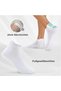 10-Pair Breathable Pure Cotton Short Sports & Running Socks (5 Black, 5 White) - 3