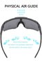 3-pack of polarized sports sunglasses for men and women, cycling glasses with UV400 protection, for running, cycling, fishing, driving, golf, skiing - 3