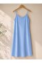 Maxi Length Women's Textured Cotton Dress with Adjustable Straps - 2