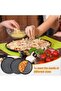 Three-piece pizza set - Round pizza pan - Oven-baked pizza pan - Non-stick pizza pan - Perforated carbon steel baking pan - 3