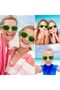 12-pack sunglasses for school parties, bulk sunglasses for birthday parties, beach and pool parties (green) - 4