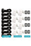 A set of 8 securing straps and clips for pool covers, spare parts for roller blind systems, adjustable to size, 1.80 meters long securing straps. - 4