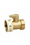 Garden Hose Shut-Off Valve 1.91cm Brass Heavy-Duty Leak-Proof Single-Way Ball Valve Straight Connector Switch Fitting 3-Pack - 5