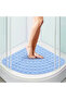 54x54cm Rubber Corner Anti-Slip Bathroom Shower & Bath Mat with Suction Cups - 3