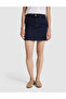 Cobalt Blue Slim Fit Jean Skirt 50324109-Vr032 - 2