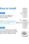 Plastic Umbrella Pole Stabilizer Reducer Threaded Adapter Baja Deck Pool Sleeve Fits 3.81cm 3.43cm Brackets 2 Pcs Grey - 5