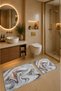 Bath Mat Set of 2 with Non-Slip Base and Washable 60X90 cm - 50X60 cm