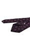 Burgundy Motif Patterned Classic Tie with Handkerchief Kk13976 - 4