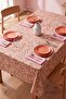 Pink Spring Hassle-Free & Easy-Clean Ruffled Tablecloth 145X200 cm - 5