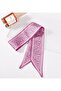 Women's Patterned Scarf Hair Bag Accessory Band Shawl Scarf - 2