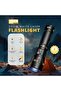 مصباح يدوي LED عالي السطوع DX2327 للتخييم مع وظيفة التكبير والتركيز، قابل لإعادة الشحن - 6