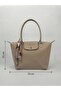 Women's Scarf Shoulder Bag |   Textured Zippered Daily Bag (35X25 cm) - 4