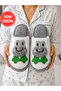 Soft Plush House Slippers with Frog Figure Teddy Women's House Slippers Dowry Slippers Stc1322