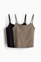2-pack sports strappy tops in DryMove™