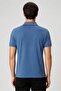 Men Classic Fit Plain Short Sleeve Polo Shirt, Slate Blue - 2