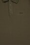 Men Classic Fit Brand Logo Short Sleeve Polo Shirt, Olive - 3